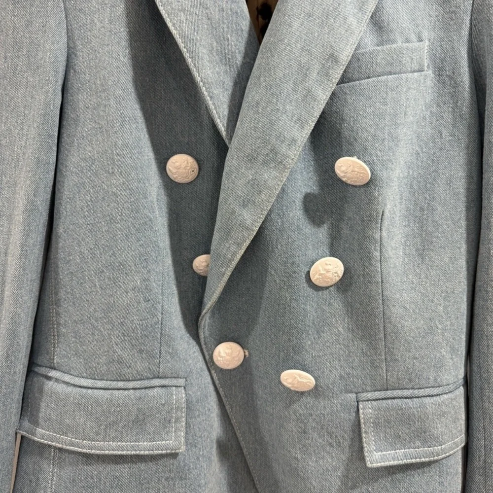 Veronica Beard Miller Denim Dickie jacket - Picture 4 of 7